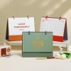 Zhouzhou Calendar 2026 Desk Calendar New Style Leather Stand Business Calendar Self-discipline Check-in Office Plan This advertisement customization details Picture